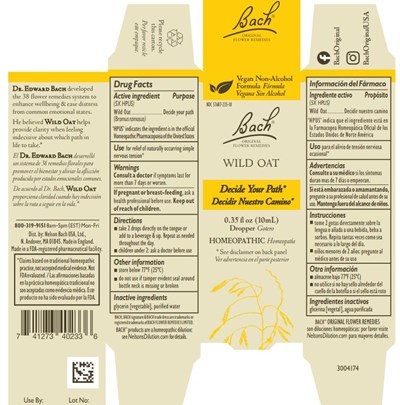 Bach Original Flower Remedies Wild Oat (Wild Oat)